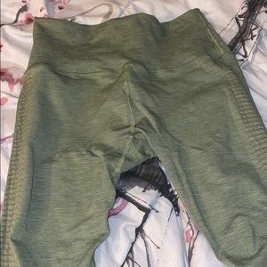 Alphalete Halo leggings in sage green